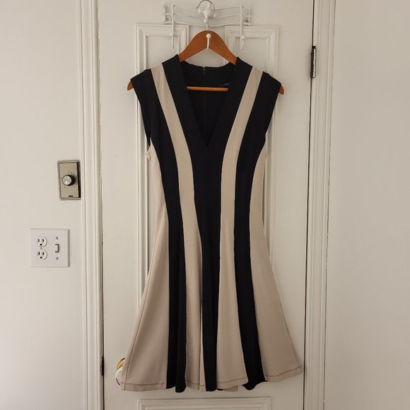 French Connection Jersey Dress - Cap Sleeve - A- line - Picture 1 of 5